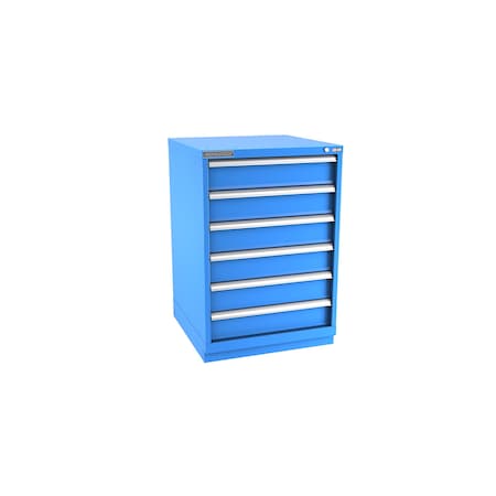 Champion Tool Storage Modular Drawer Cabinet, 6 Drawer, Blue, Steel, 28 in W x 28-1/2 in D x 41-3/4 in H S18000601ILCFTB-BB